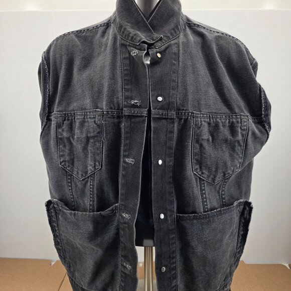 Vintage Levis Denim Jacket Mens XLarge Black Jean Relaxed Trucker 70507-0260 - Picture 10 of 12
